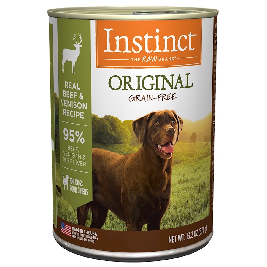 Nature s Variety Instinct Grain Free Venison Formula Canned Dog Food