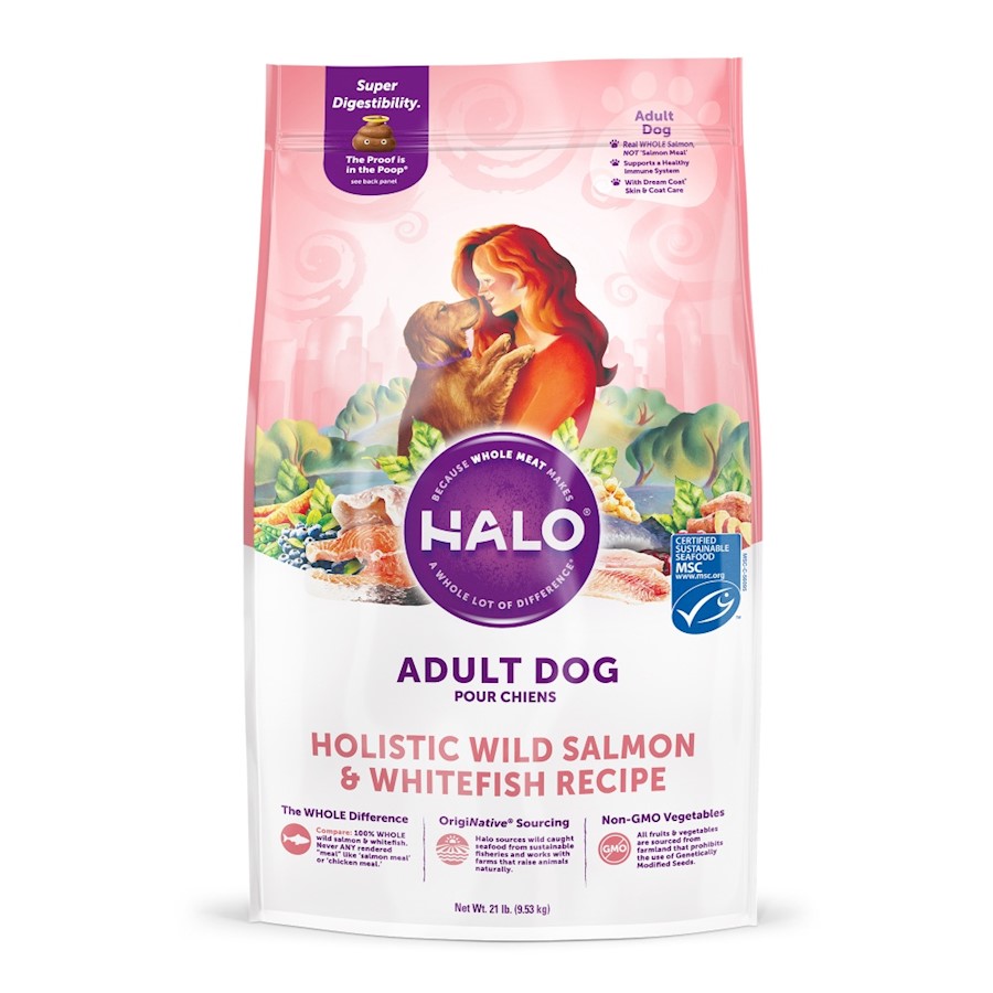 Halo holistic wild salmon and whitefish top