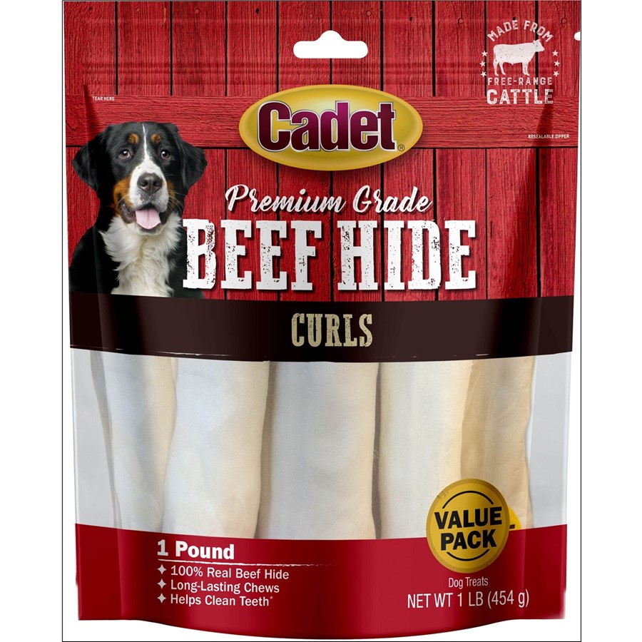 Buy Cadet Rawhide Natural Flavor Curls for Dogs Online PetCareRx
