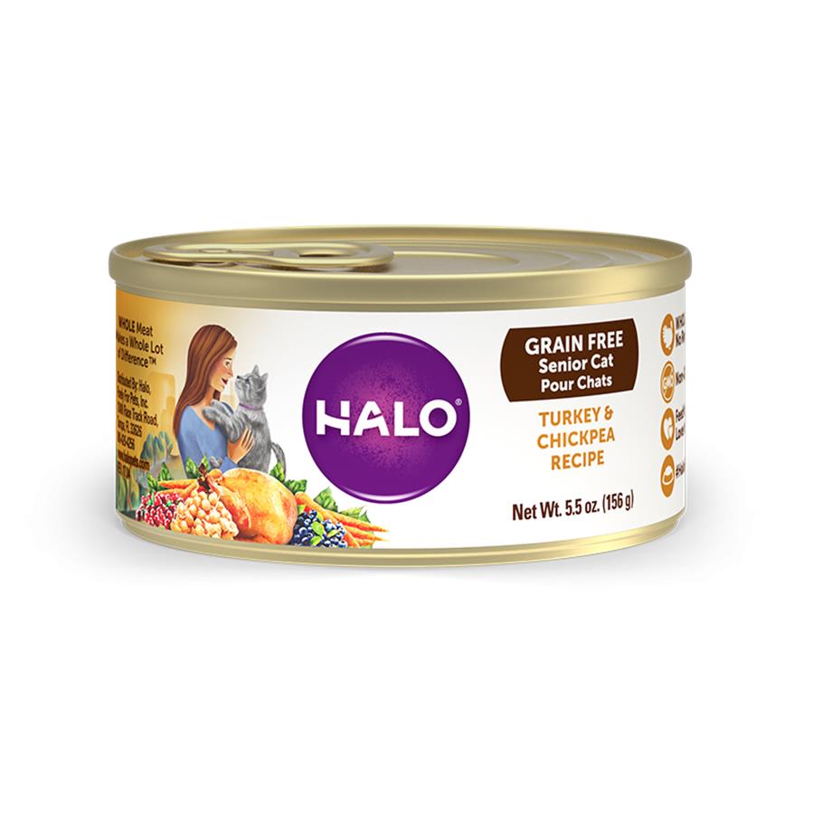 Halo senior cat food discount