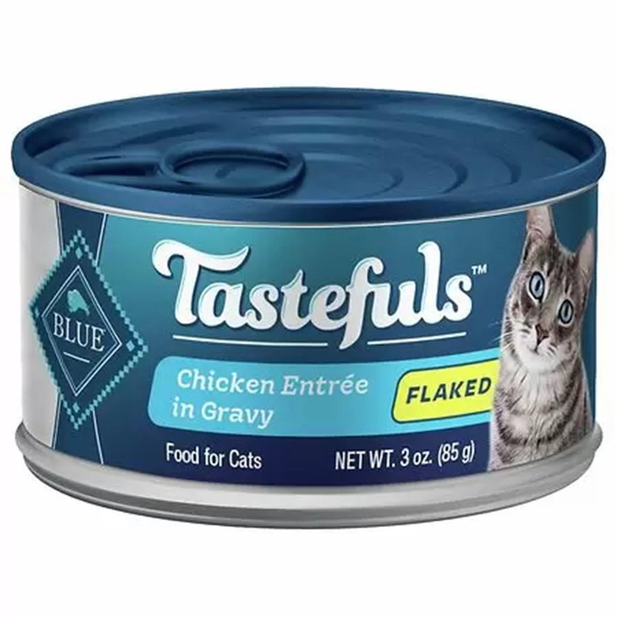 Flaked shop cat food