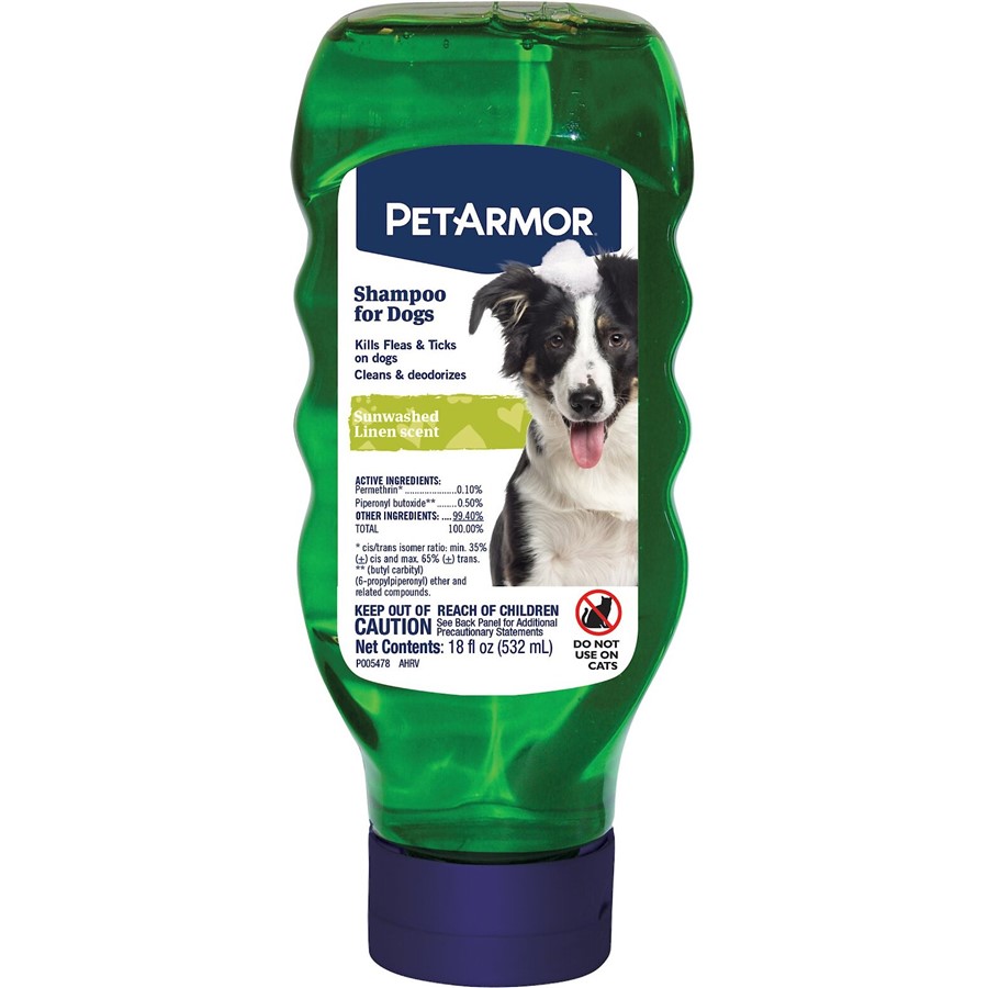 PetArmor Shampoo for Dogs Sunwashed Linen Stops Fleas Ticks