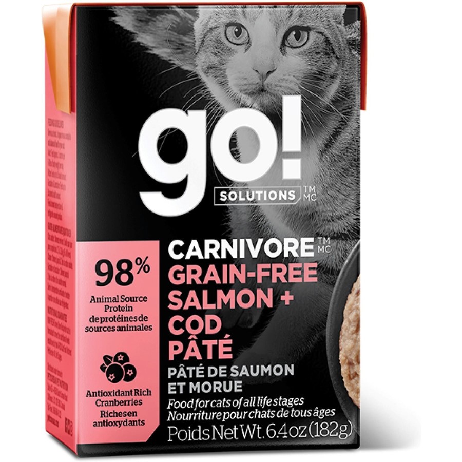 Buy Petcurean Go Carnivore Grain Free Salmon Cod Pate Wet Cat