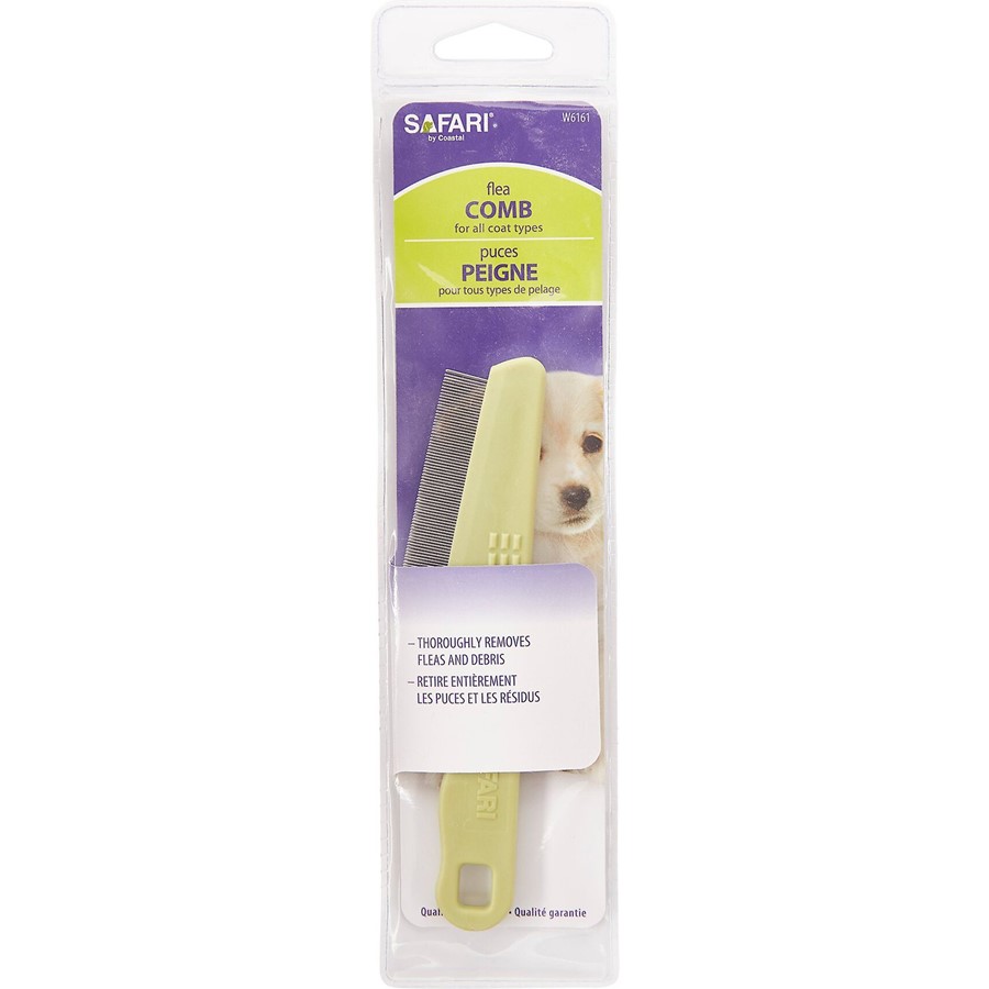Safari Double Row Flea Comb Stops Fleas Ticks in Dogs