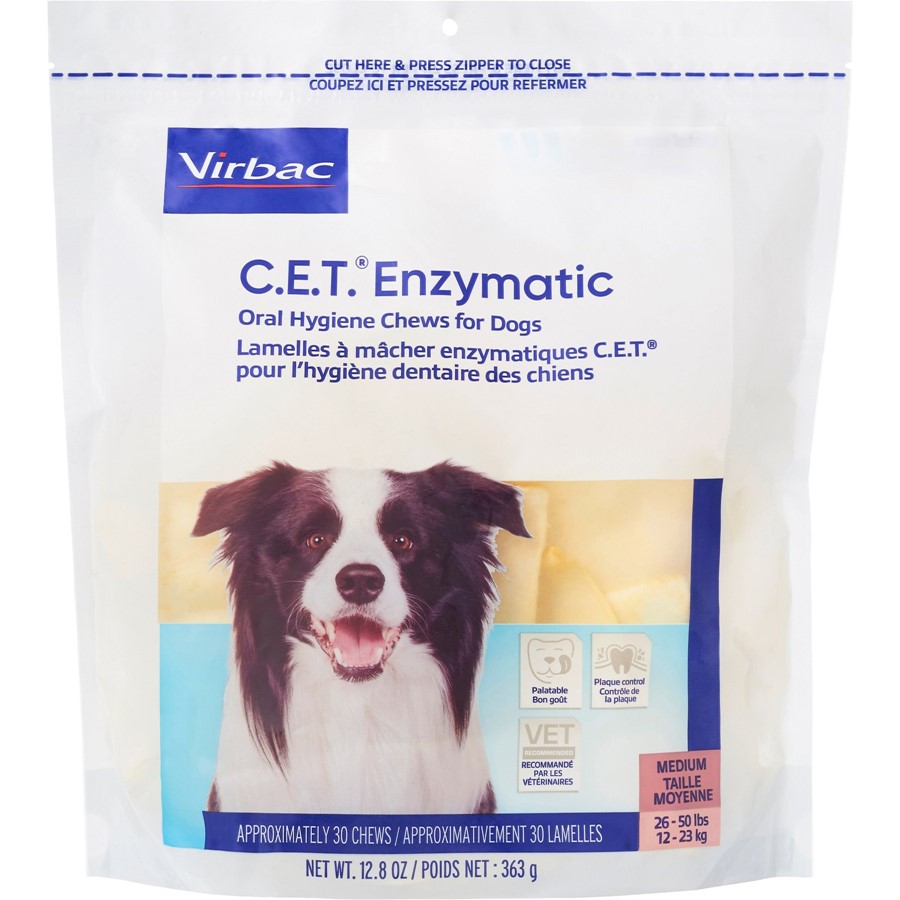 C.E.T. Enzymatic Oral Hygiene Chews for Dogs