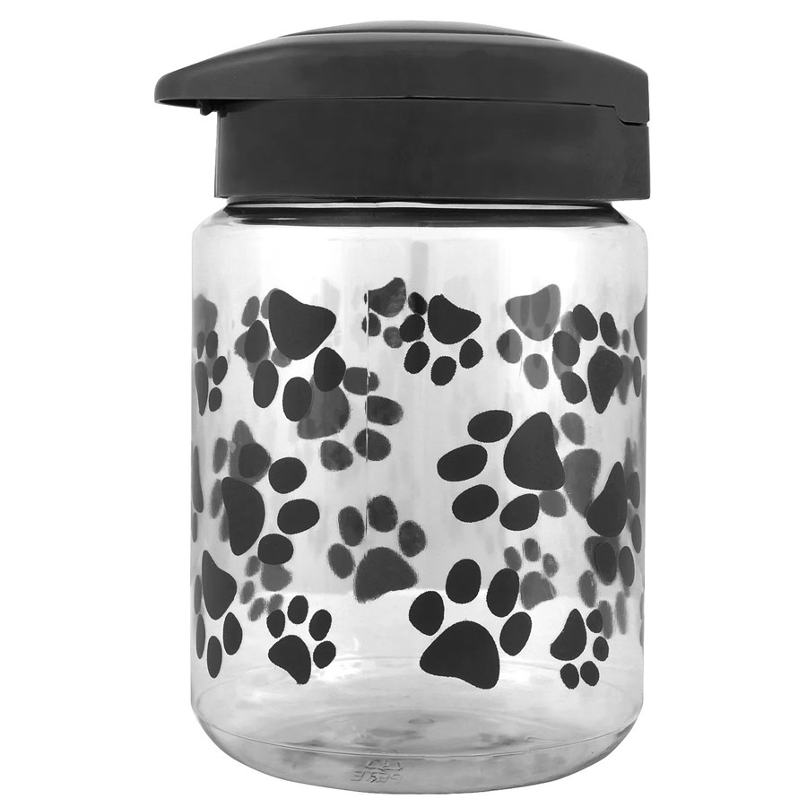 Paw print plastic outlet treat jars