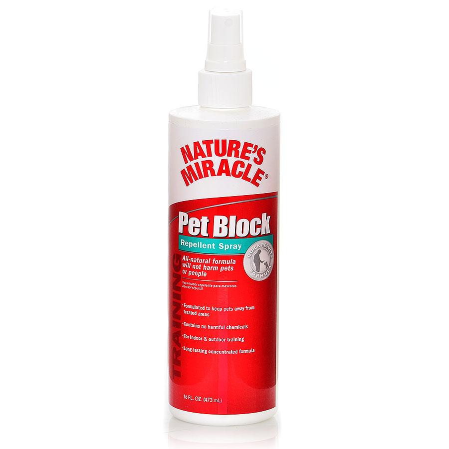 Pet outlet block spray