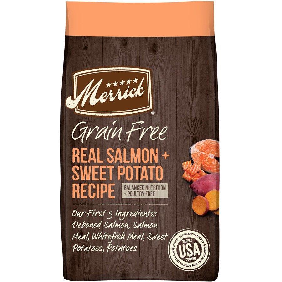 Merrick Grain Free Real Salmon and Sweet Potato Recipe Dry Dog Food