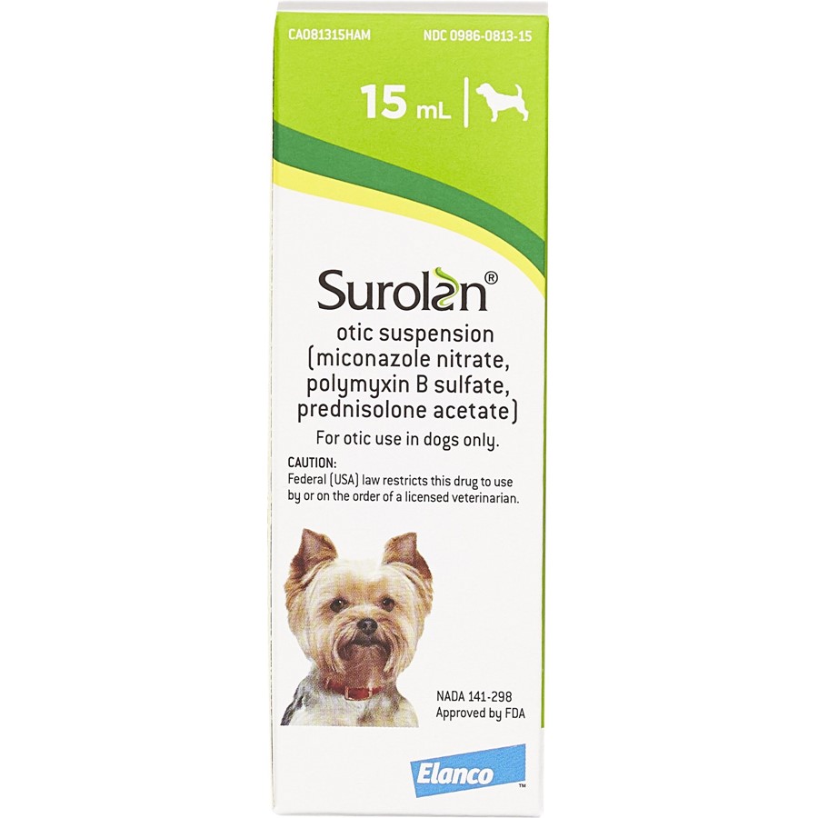 Surolan drops for dogs deals