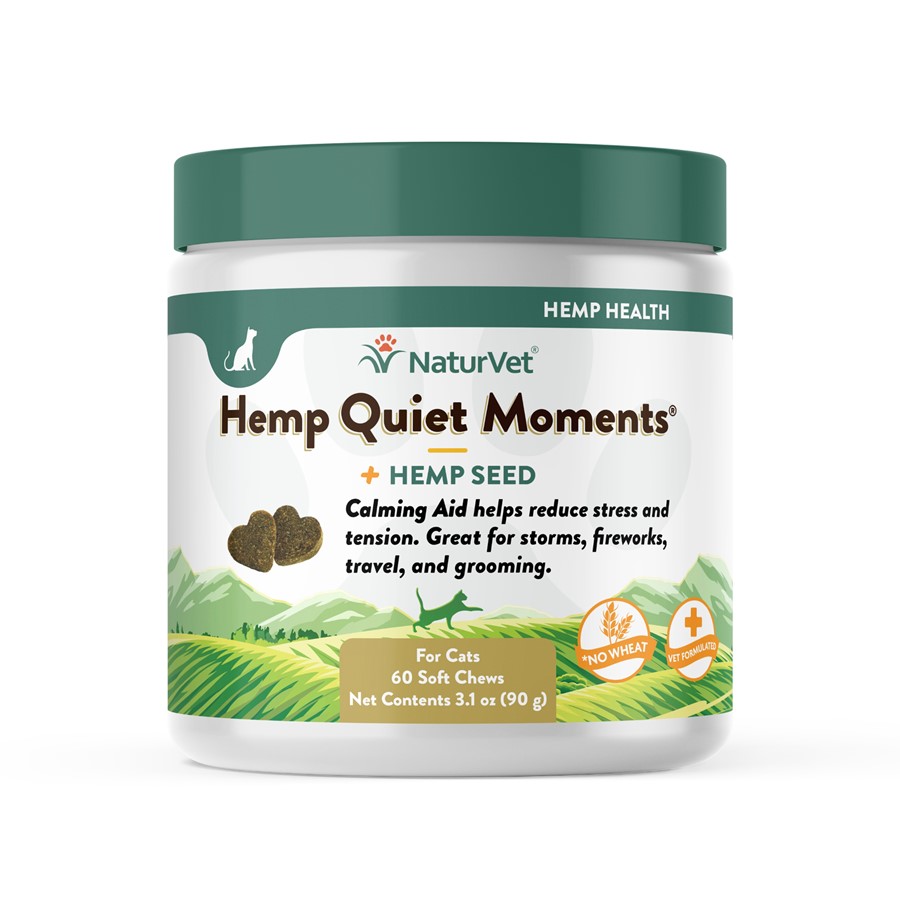 Naturvet quiet moments plus hemp sale calming aid soft chews for dogs