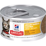 Thumbnail of Hill's Science Diet Adult Urinary & Hairball Control Savory Chicken Canned Cat Food