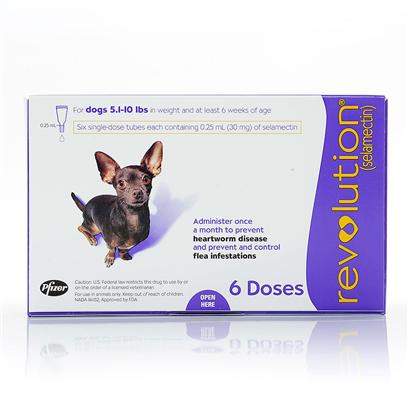 Revolution Dogs - 5.1-10 lbs, 6 Month Supply
