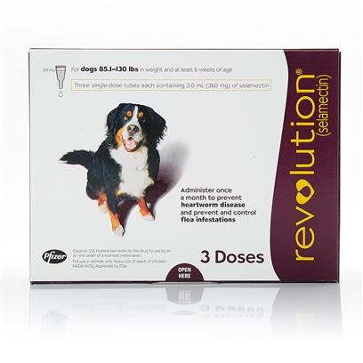 Revolution Dogs - 85.1-130 lbs, 3 Month Supply