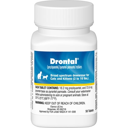 Drontal Dewormer Tablets for Cats, 1 pill - PetCareRx