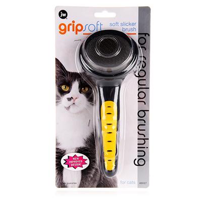 JW Gripsoft Soft Slicker Brush for Cats