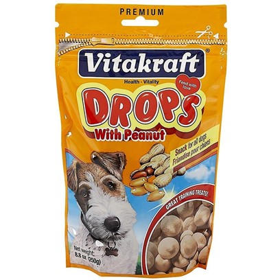 Photos - Dog Food Vitakraft Drops Dog Treats Peanut 