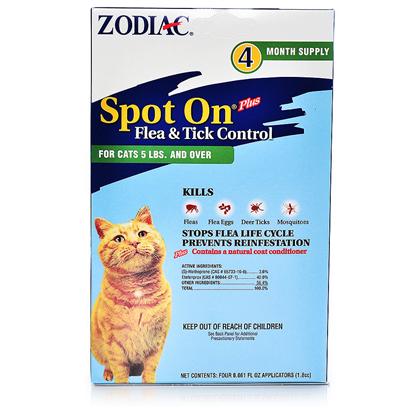 Zodiac Spot On Plus - Flea and Tick Control for Cats and Kittens