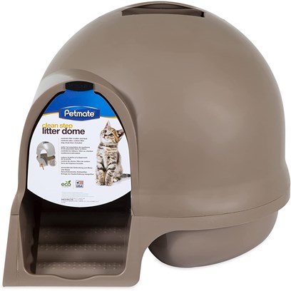 Dome cleanstep cat store litter box enclosure