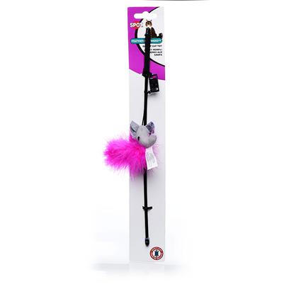 Spot Feather Boa Toy With Wand & Catnip