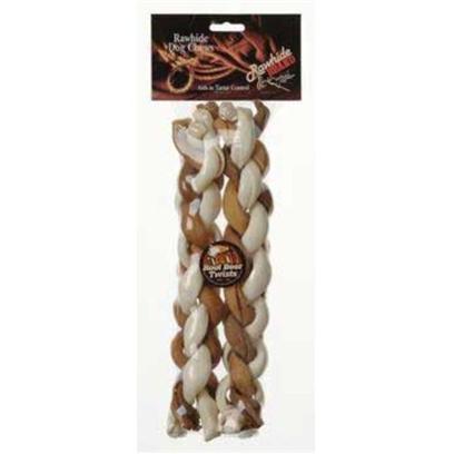 UPC 020279292074 product image for Root Beer Twist Rawhide Braided Roll 2Pk Ptag Rb Twst 5' Braid Roll 2Pk | upcitemdb.com