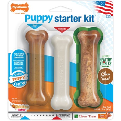 Nylabone Puppy Starter Kit 3Pc
