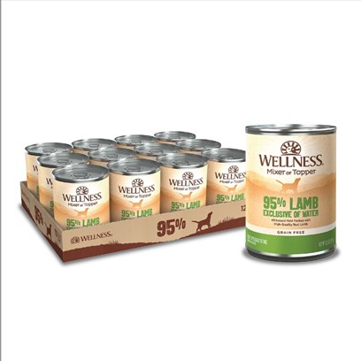 Wellness Canned Dog Food for Adult Dogs 95% Lamb