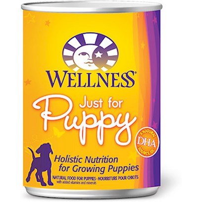 Photos - Dog Food Wellness Just for Puppy Canned  12.5oz cans - case of 12 