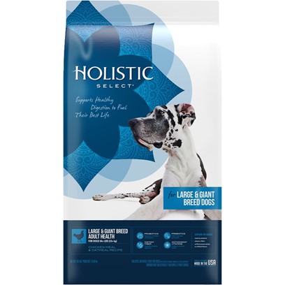 Holistic Select- Large & Giant Breed Adult Health Chicken Meal & Oatmeal Dry Dog Food