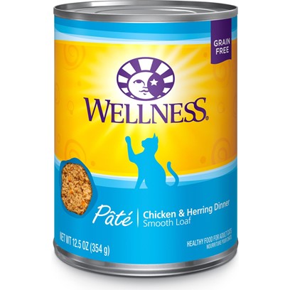 Wellness Canned Cat Food Chicken & Herring Recipe