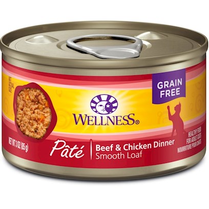Wellness Canned Cat Food Beef and Chicken Recipe