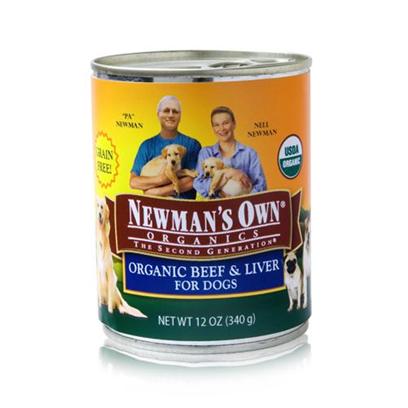 UPC 757645664318 product image for Newman's Own Organics Beef/Liver Canned Dog Food 12 oz cans / case of 12 | upcitemdb.com