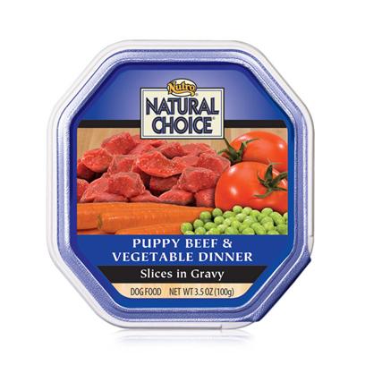 Nutro Natural Choice Beef And Vegetable Recipe Puppy Food 3.5 Oz Cans ...