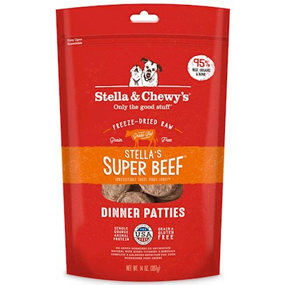  Stella's Super Beef Freeze Dried Dinner Dog