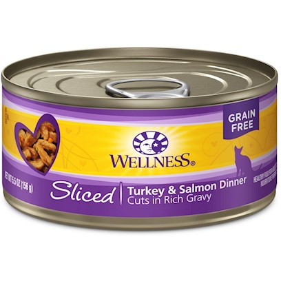 Wellness Sliced Turkey & Salmon Entree Canned Cat Food