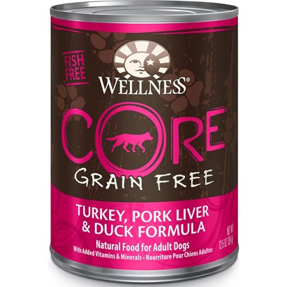 Wellness CORE Grain Free Turkey, Pork Liver & Duck Formula Canned Dog Food