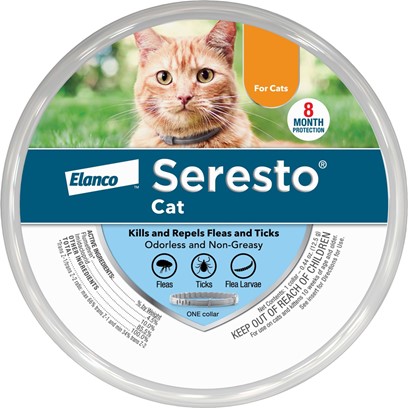 Image of Seresto 8 Month Flea and Tick Collar For Cats