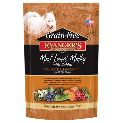 Buy Evanger S Grain Free Meat Lover S Medley With Rabbit Dry Dog Food Online Petcarerx