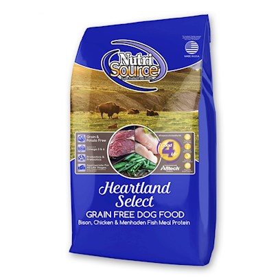 Nutri Source Grain Free Heartland Select Bison Dry Dog Recipe