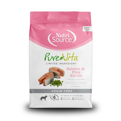 Pure Vita Grain-Free Salmon & Peas Entree Dry Dog Food