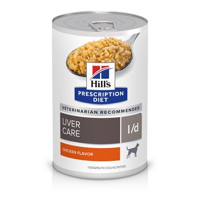 Hill's Prescription Diet l/d Liver Care Canned Dog Food 13 oz, 12-pack, Original Flavor