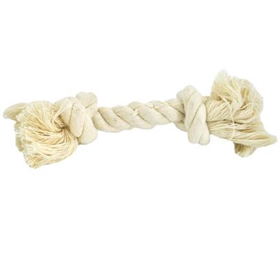 Tug Rope Bone is the perfect toy for many games of fetch or tugofwar Tug Rope Bone is 100 Cotton which satisfies your pets natural urge to chew and also provides essential oral hygiene care for your pet The cotton fiber helps floss your dogs teeth remove tartar and massage gums Tug Rope Bones are machine washable and long lasting as they are made of extra dense and tough gauge multi strand A great toy that your dog must have