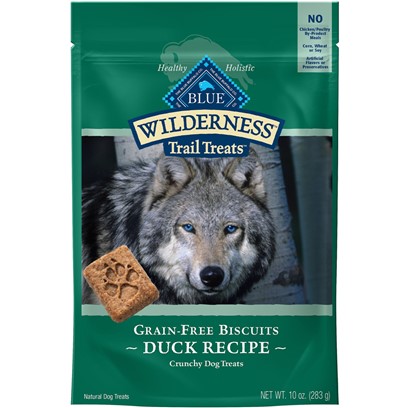 Photos - Dog Food Blue Buffalo Wilderness Duck Biscuits Dog Treats 10 oz 