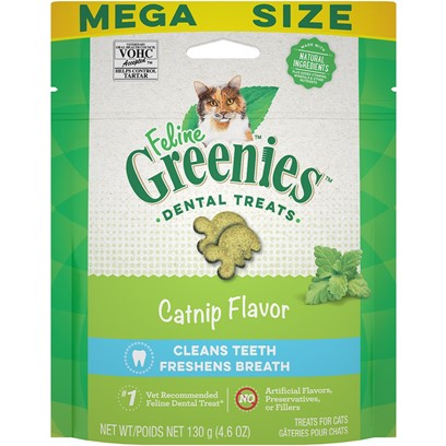 Feline Greenies Dental Treat Catnip Flavor