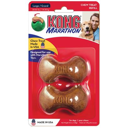 Kong 2 Pack Marathon Peanut Butter Large Dog Treat