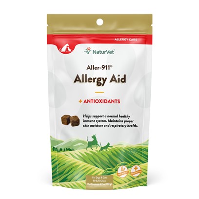 NaturVet Allergy Aid Soft Chews for Dogs & Cats