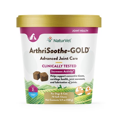 NaturVet ArthriSoothe-Gold Advance Care Small & Medium Breeds