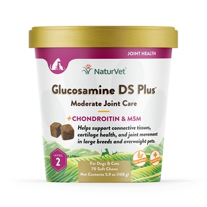 NaturVet Glucosamine DS Moderate Care Plus Small & Medium Breeds