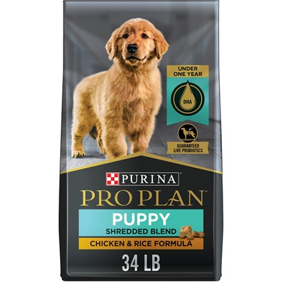 Purina Pro Plan High Protein Puppy Food Shredded Blend Chicken & Rice Formula