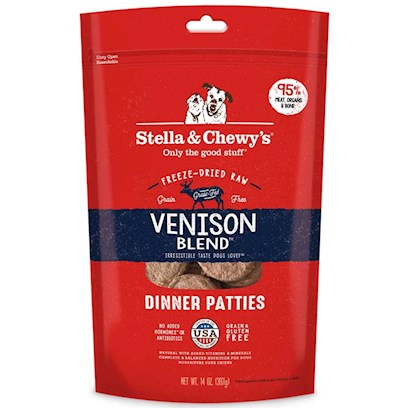 Stella & Chewy's Freeze-Dried Simply Venison Dinner Patties for Dogs