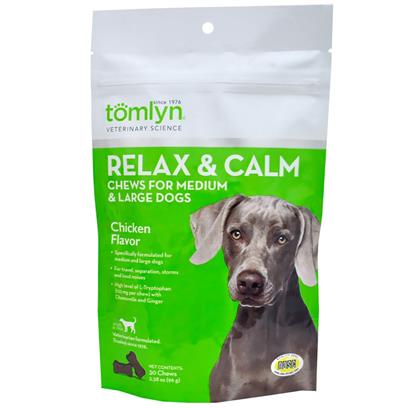 Tomlyn Relax & Calm Chicken Liver Chews for Dogs